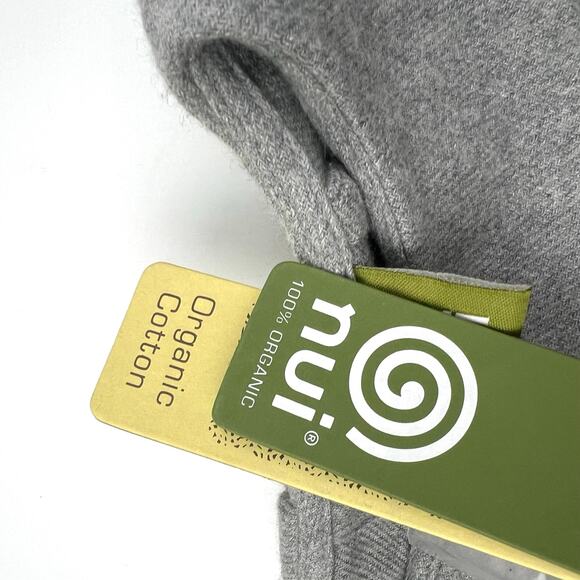 NWT Nui Organics gray Peter Pan Collar Top - Picture 4 of 5